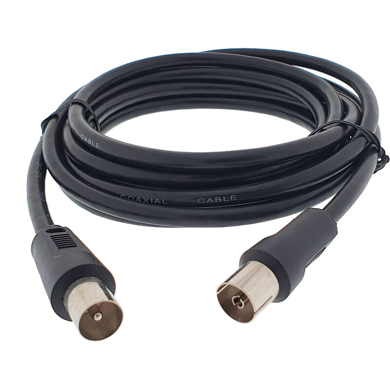 

prolongacion cable tv 5m macho - hembra negra