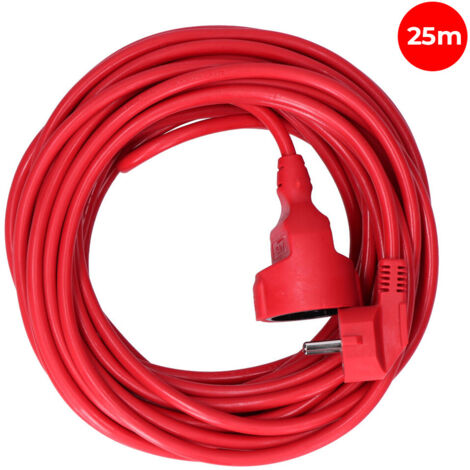 PROLONGACION MANGUERA T/TL 25m 3x1,5mm FLEXIBLE ROJA EDM