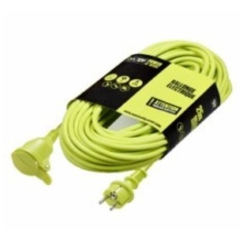 Prolongador 3x1,5mm 10mt  3680v 230v ip44 jardin ver masterp