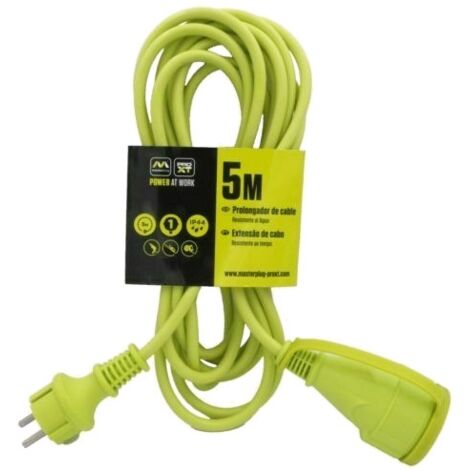 Prolongador 5 Metros Toma Schuko IP44 16 Amperios