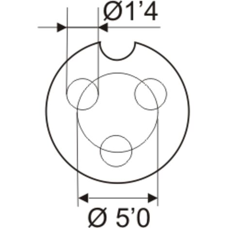 Prolongador conector Micro de 3 contactos Electro Dh 10.230/3/P 8430552008193