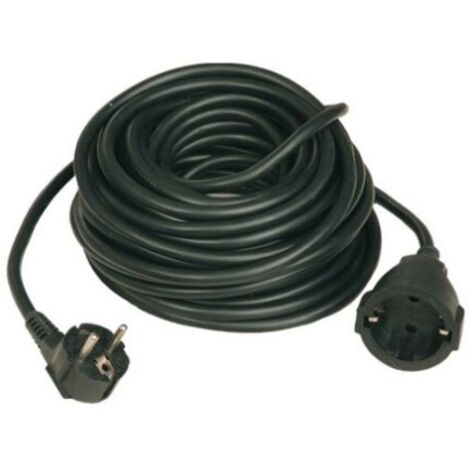 Prolongador nero 3x1,5mm 10 metri 3500W GSC 0100049