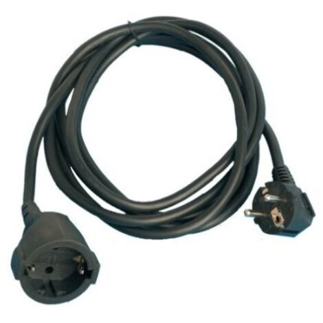 Prolongador noir 3x1.5mm 2 mètres 3500W GSC 0100045