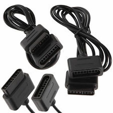 Prolongador para mandos snes negro