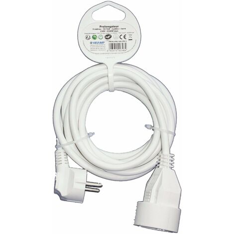 Prolongateur 16A 3M blc - NF