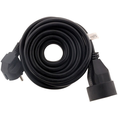 HBF Prolongateur 16A HO5VV-F 3G1,5mm² Noir 5m - Zenitech