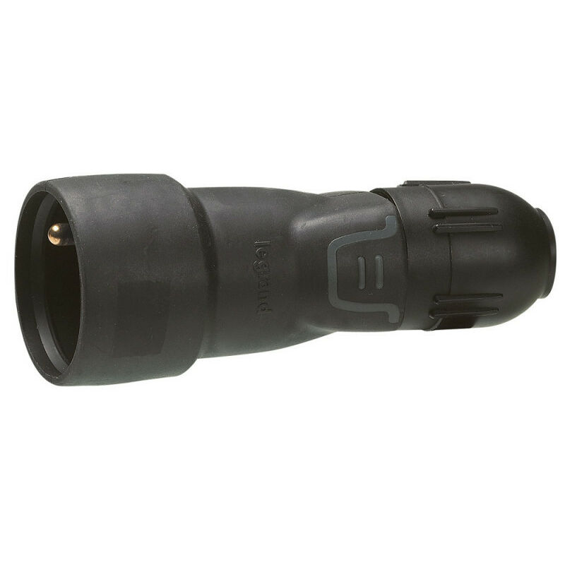 Prolongateur caoutchouc 2P+T 16A IK08 à témoin de tension (050443)