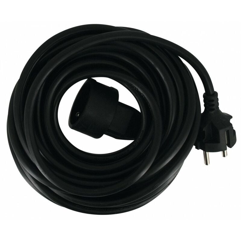 Dhome - Prolongateur cable souple noir h05 vv-f 3g 1,5 mm² 10