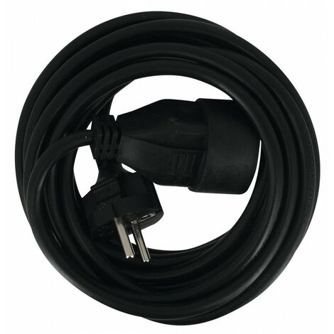 Prolongateur Cable Souple Noir H05 Vv-f 3g 1,5 Mm² 5