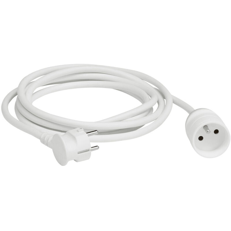 LEGRAND - Rallonge 5 mètres 2p+t blanc sc