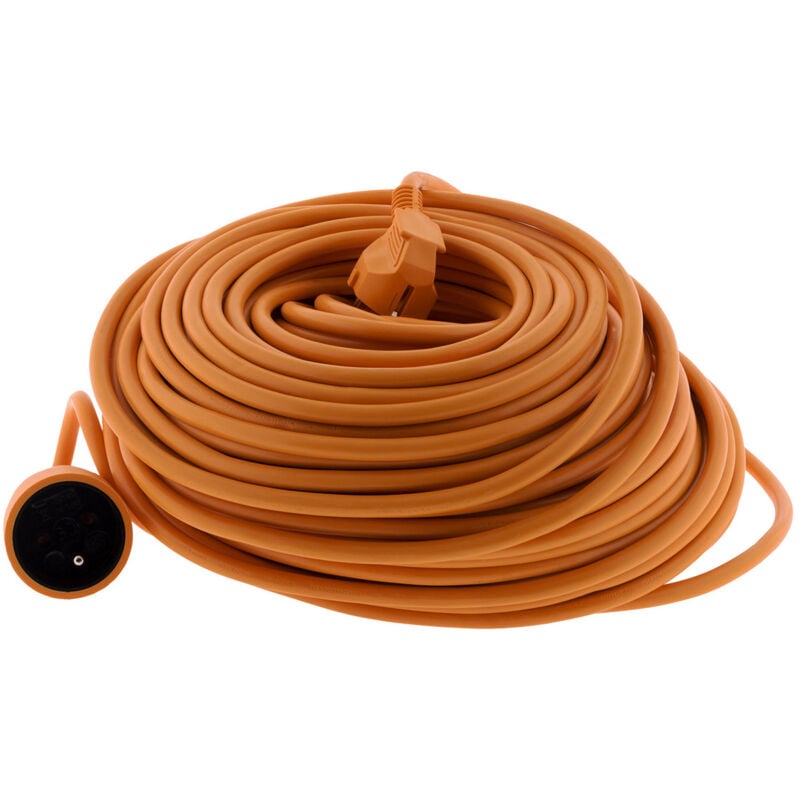 Prolongateur jardin 16A HO5VV-F 3G1,5mm² 2P+Terre 50m - Orange Zenitech