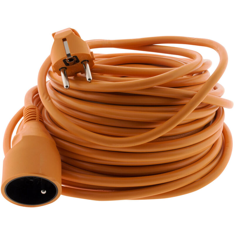 Zenitech - Prolongateur jardin 16A HO5VV-F 3G1,5mm² 2P+T 25m - orange