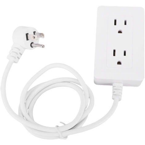 Prolongateur de prise de courant, 2 prises ca, Ports USB, multiprise, protection contre les surtensions, avec rallonge de 4 pieds, pour la maison