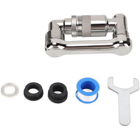 Prolongateur de Robinet Rotatif 1080° avec Double Fonction de Pulvérisation pour Lavabo, Adaptateur Multifonction pour Lavage du Visage et des Yeux