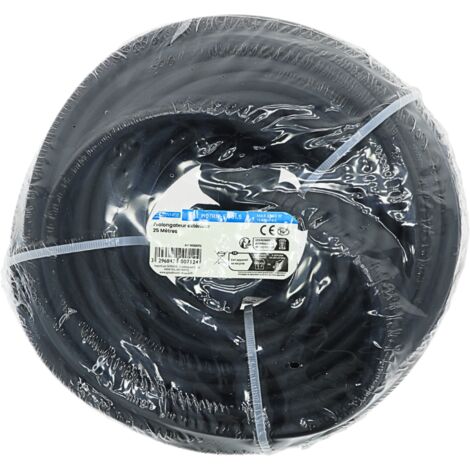 Prolongateur extérieur 25 mètres IP44 Noir - SIANCE