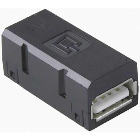 Prolongateur femelle USB 2.0 femelle USB type A vers femelle USB type A noir Metz Connect 1401U00812KI D21498
