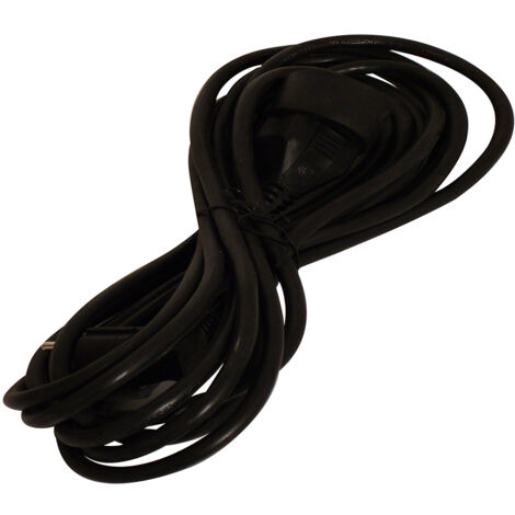 Prolongateur HO5VVF 3x1,5mm²- 5m - Noir - Chacon
