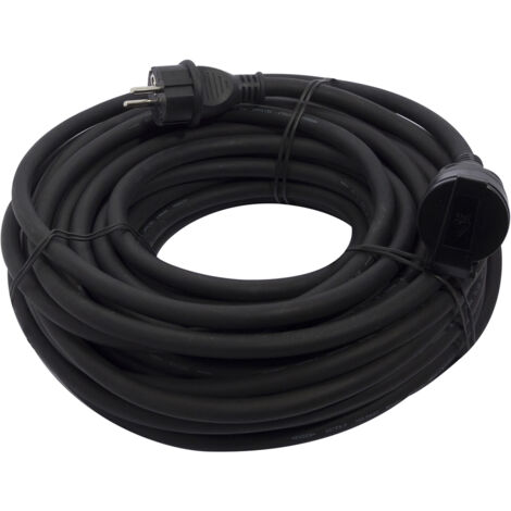 Prolongateur HO7RN-F 3 x 1,5mm² - 20m - Noir - Chacon
