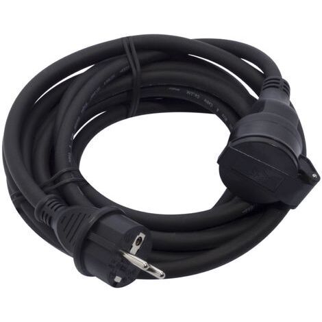 Prolongateur HO7RN-F 3 x 1,5mm² - 5m - Noir - Chacon