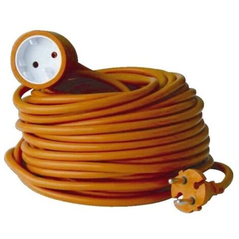 Prolongateur jardin avec clapet 16A, Longueur 25M, Orange