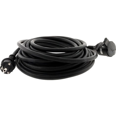 Prolongateur pour chantier HO7RN-F 16A 3G2,5mm² 10m - Noir - Zenitech