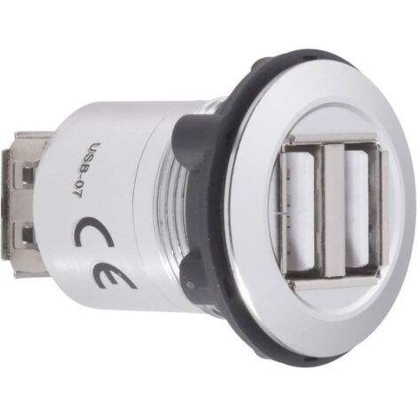 Prolongateur USB 2.0 2 x USB femelle type A vers 2 x USB femelle type A TRU COMPONENTS USB-07 1229316 1 pc(s)