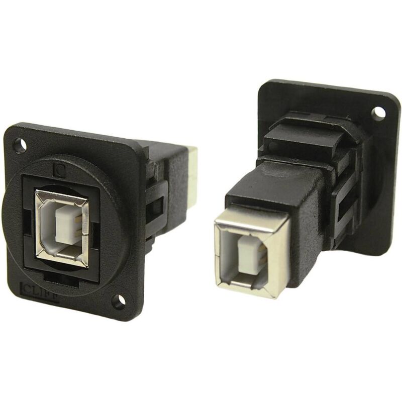 Prolongateur USB 2.0 type B femelle vers USB 2.0 type B femelle Cliff CP30203NX 1 pc(s) - noir