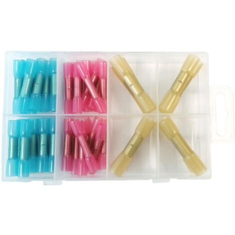Prolongateurs thermoretractables rouges jaunes bleus - coffret 52 pcs