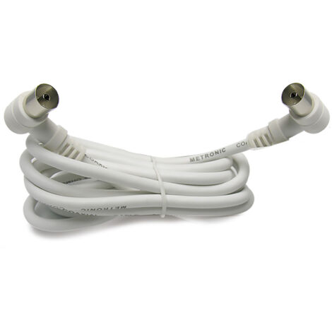 Kit Prolunga Cavo Coassiale Fucile Satellitare Doppio 2 M Per Sky