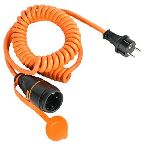 Prolunga a spirale electraline 01745-ip44 1 metro