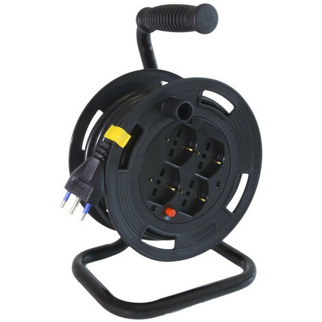 Prolunga Avvolgibile Master 15m 4 prese Schuko Spina S17 da 16A 04841
