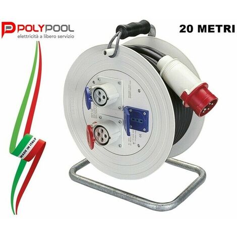 PROLUNGA ELETTRICA 10 METRI 380 VOLT CAVO 4X2,5 mm ROSSA. Elettroutensili