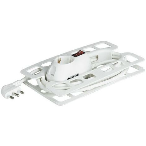 Prolunga Bticino 3 mt spina 16A 2 prese 10/16A 1 schuko 3633DB