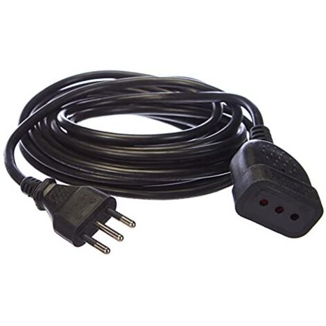 Prolunga certificata lineare di colore nero -5 mt