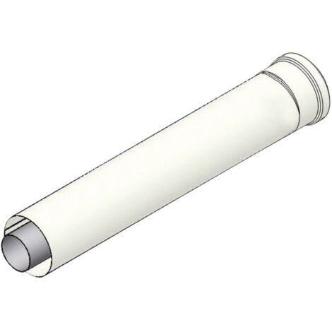 Prolunga coassiale MF ø 60 - 100 mm - L. 1000 mm con innesto a bicchiere 00000051091