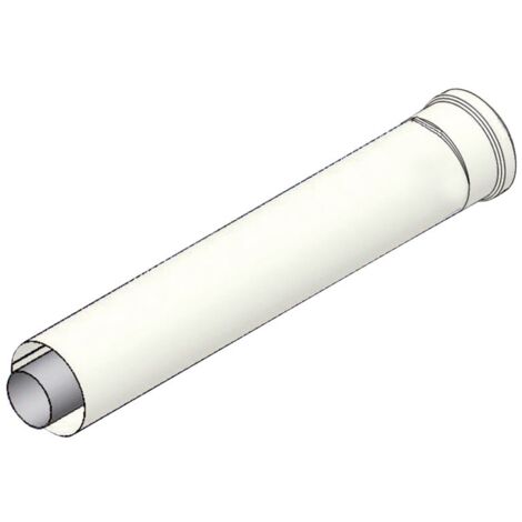 Prolunga coassiale MF ø 60 - 100 mm - L. 500 mm con innesto a bicchiere 00000051092
