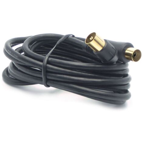 Prolunga coass.tv Metronic 9,52 maschio/femmina m5 nero