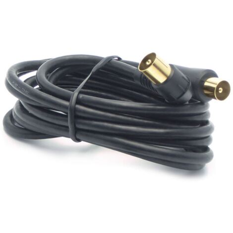 Prolunga coass.tv Metronic 9,52 maschio/maschio m5 nero
