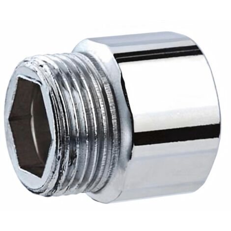Prolunga con filettatura maschio e femmina in acciaio zincato per irrigazione -1/2" X 20