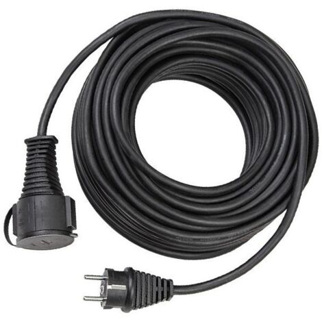 Prolunga Elettrica 20m con IP44 Nero