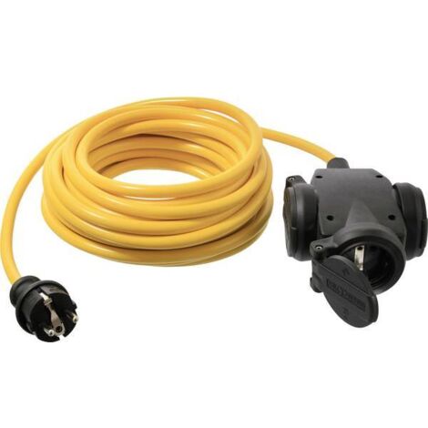 Prolunga elettrica as schwabe 3 metri giallo 16 ampere