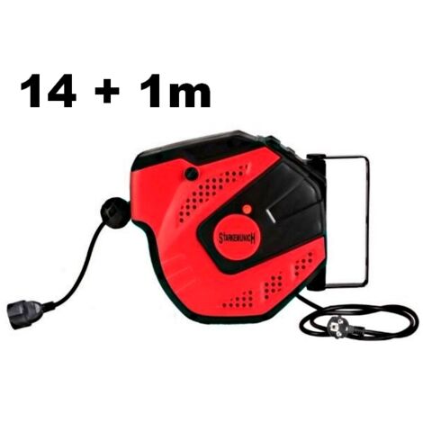 Prolunga elettrica con avvolgicavo automatico 14 + 1m