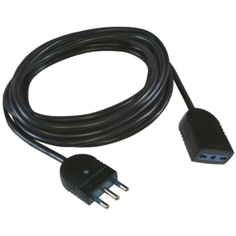 PROLUNGA ELETTRICA  LINEARE  MT5 16A 2P+T NERO