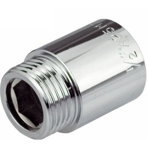 Prolunga in ottone cromato 1/2" 50 mm