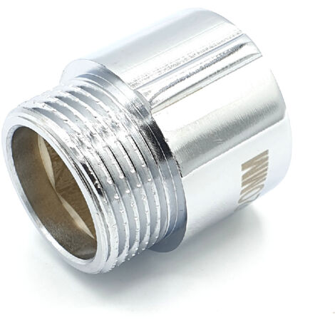 Prolunga in ottone cromato 3/4" 20 mm