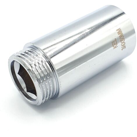Prolunga in ottone cromato 3/4" 50 mm