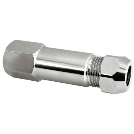 Prolunga in ottone cromato, calotta bassa, per rubinetto - Misura 3/8" x ø10 H.40 mm 0050B340CR