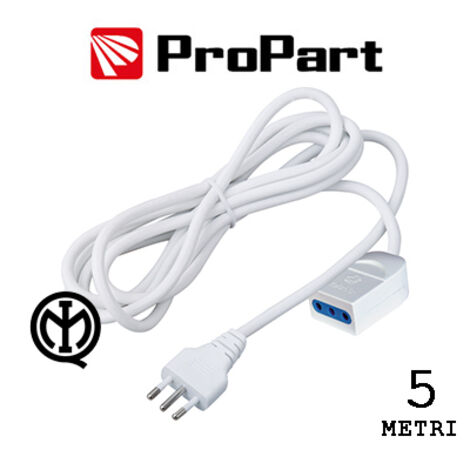 Prolunga lineare 10A 5metri spina10A