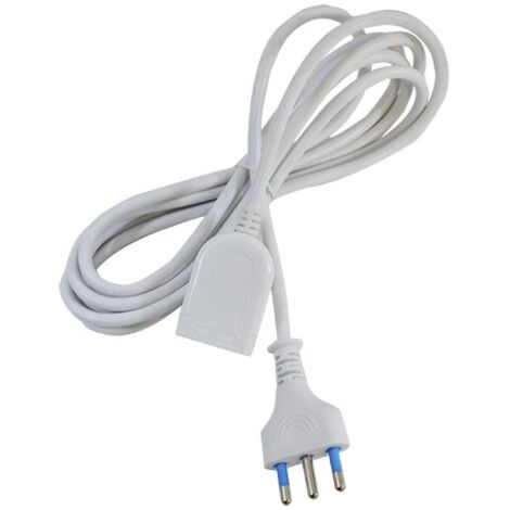 PROLUNGA LINEARE 2P+T SPINA 16A BIPRESA  10/16A CAVO 3MT  3X0,75mm