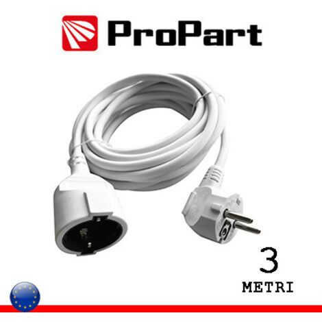 Prolunga lineare Schuko16A 3metri spina Schuko 16A